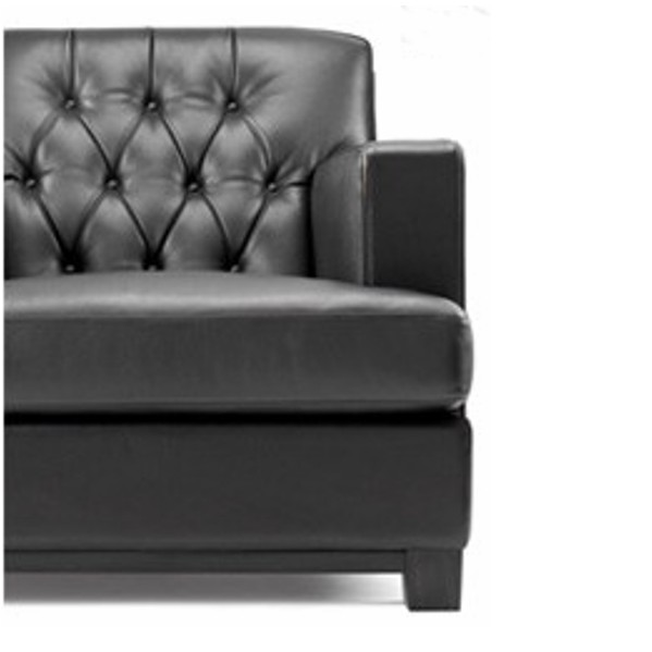 Bench Sessel Hammercap Club in dunkelem Leder als Sonderangebot