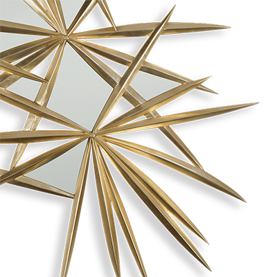 Detailaufnahme von Gold-Spiegel Stellaire von Christopher Guy