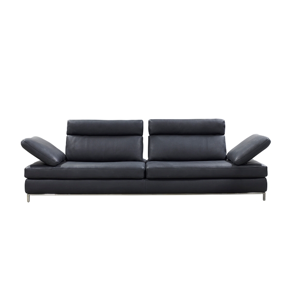 Cierre- Sofa Jack in Leder schwarz