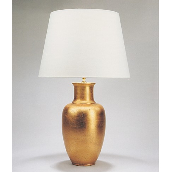 HK Leuchten Vasenleuchte 4701 in gold, Schirm weiß