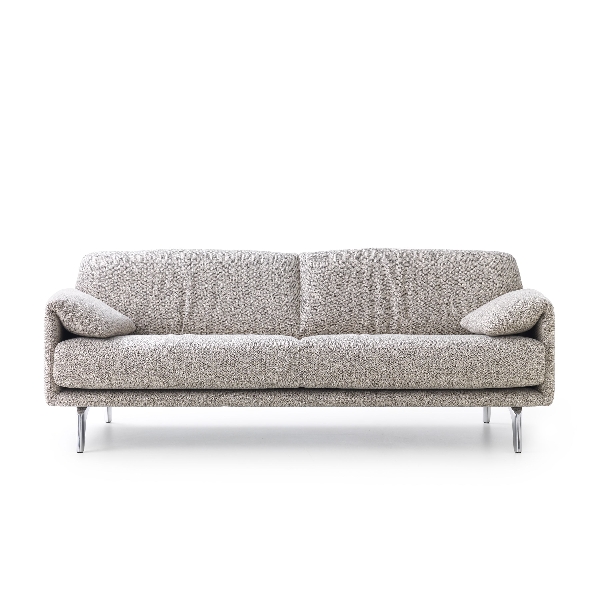 Leolux Bora Balanza Sofa mit niedrigem Rücken, Frontansicht