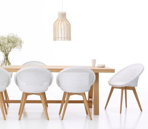 Vincent Sheppard vier Stühle Jack oak in weiß