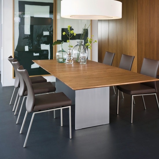 Draenert Atlas Eßtisch mit Holzplatte