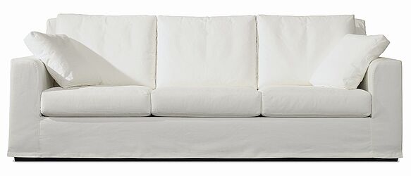 Sofa Grand Plaza von Kauffeld zum Sonderpreis. Grand Plazza in weißem Leinen-Baumwoll-Bezug
