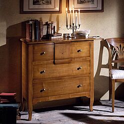 Ebanart Veneziano 5132 Kommode mit Geheimfach aus Kirschbaum 