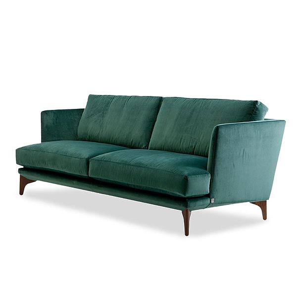 BW Sofa Polo Living in grünem Velours bei uns zum Sonderpreis 