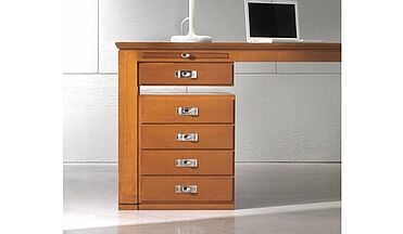 Ebanart Magneta 1012S Schreibtisch-Container aus Kirschbaum