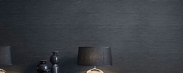 Texam Tapete Raphia in mittelgrau