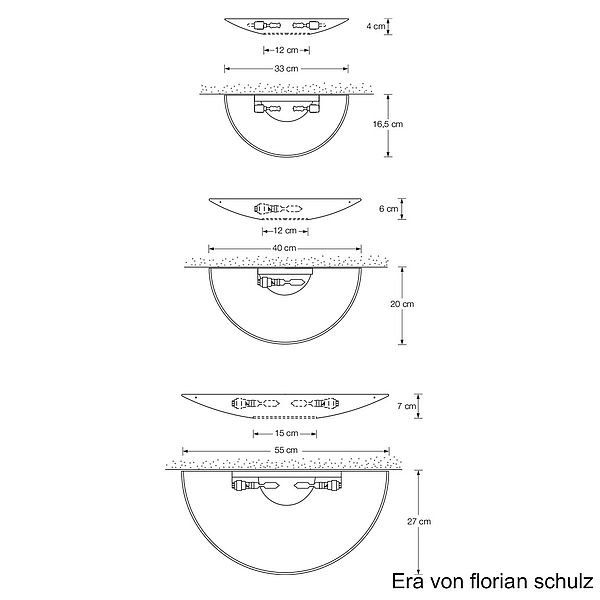 Florian Schulz Wandleuchte ERA, Zeichnung