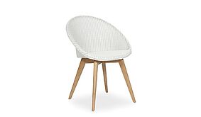 Vincent Sheppard Lloyd Loom-Stuhl Joe OAK, weißes Geflecht