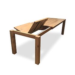 Form exclusiv Esstisch Bordeaux mit Auszug