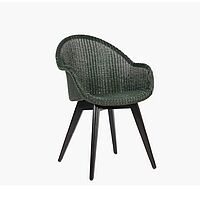 Esszimmerstuhl Avril mit Lloyd Loom Geflecht in dunkelgrau von V. Sheppard