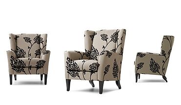 Bench Aleeya club small Sessel gemusterter Stoffbezug zum Sonderpreis