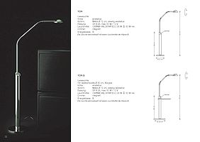 Leseleuchte Yon und Zeichnung von VS Manufaktur