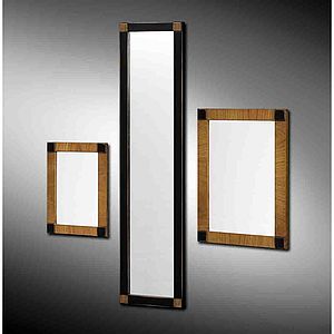 Miazzo Spiegel Biedermeier 3x mit Kirschholz-Rahmen 