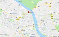 Karte von Bonn von Google, markiert ist unser Standort Römerstraße 218 in 53117 Bonn
