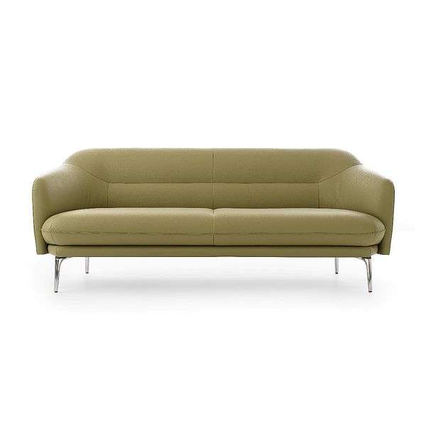 Leolux Sofa Lindo in Leder  lime 