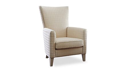 Hochlehner Conte in vanillefarbenem Stoffbezug von den Bielefelder Werkstätten bei uns zum Bestpreis 