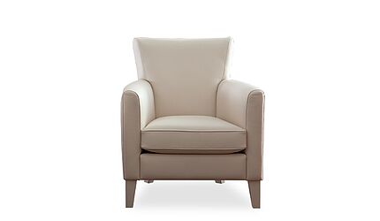 BW Sessel Contessa in cremeweißem Leder zum Sonderpreis 