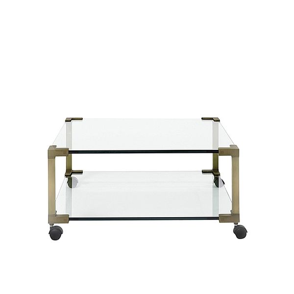 Ghyczy Couchtisch T55DB mit Messing-Gestell