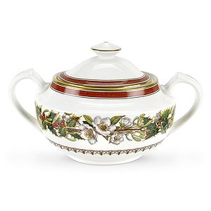 Zuckerdose der Serie Christmas Rose von Spode