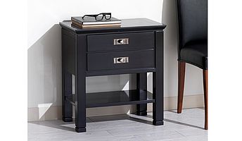 Ebanart Kommode Magneta 103B in Kirschbaum, schwarz lackiert