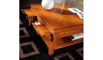 Ebanart Magneta 1096, Couchtisch, Ansicht der Auszüge