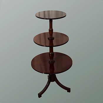 Antike Mahagoni Etagere mit drei Etagen, England um 1830