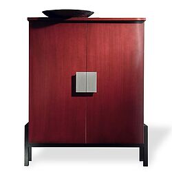 Form exclusiv Hochzeitsschrank, rot gewischt