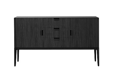 Anrichte Vitoria in schwarz von den Wiener Werkstätten Sonderpreis wegen Abverkauf