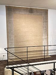 Domaniecki Teppich Tibarto 100, Mix Wolle Seide mit umlaufendem Band aus Seide 