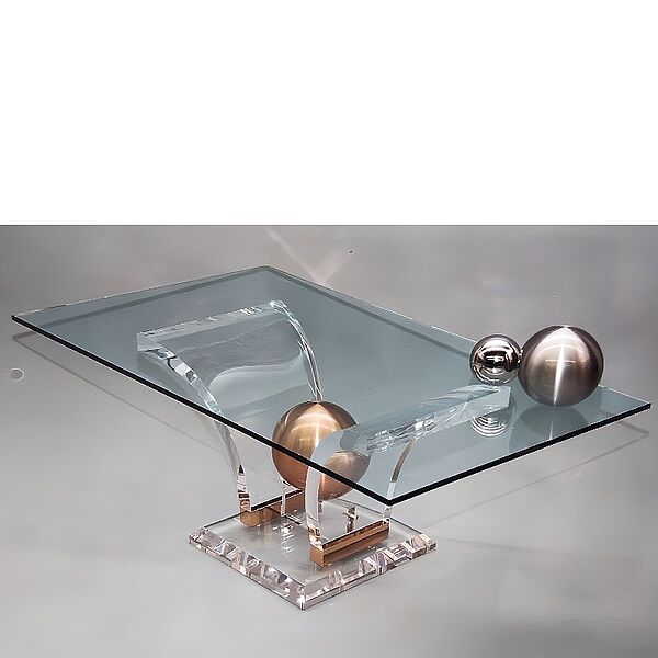 Casarte Acryltisch mit vergoldeter Kugel