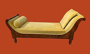 Meridienne aus Mahagoniholz. Biedermeier um 1820 