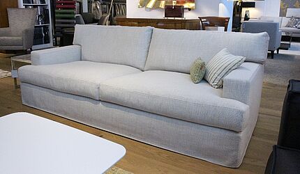 Meridiani Sofa James - Bogart 220 in nauturfarbenem Stoffbezug zum Sonderpreis