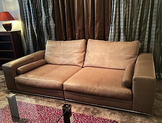 Sofa Dolce Vita von Cierre in braunem Leder zum Sonderpreis, Sofa Flexform Sonderpreis, Sofa Baxter Sonderpreis , Sofa Cierre Sonderpreis