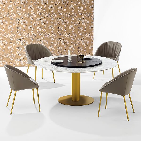 Esstisch Nelly 1511 mit aufgesetzter Platte