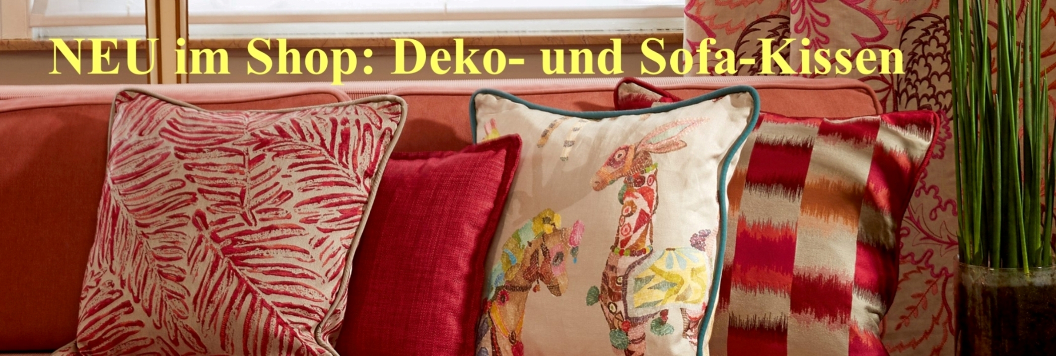 Sofakissen in allen Farben und Mustern, Zierkissen und Sofakissen zu Sonderpreisen.